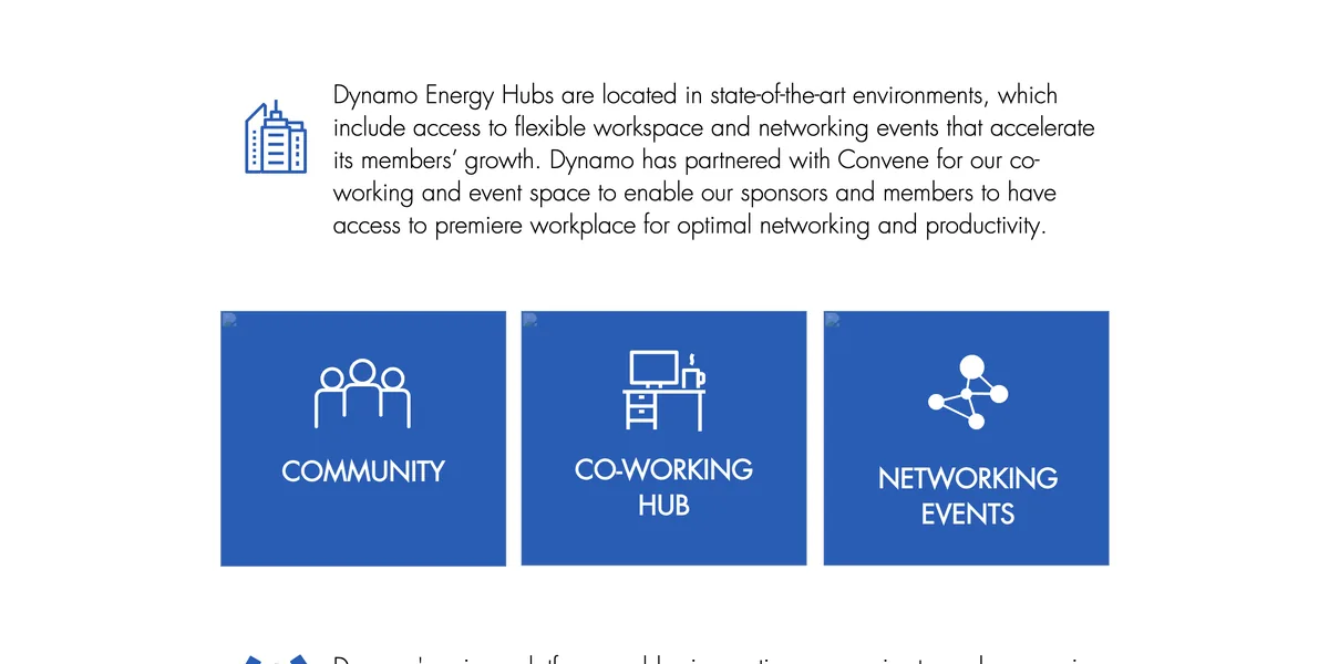 The Dynamo Energy Hub website before the rebuild