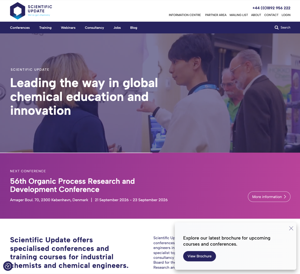 The Scientific Update website