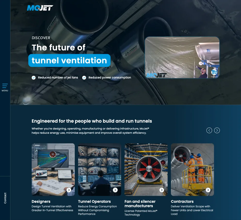 The MoJet website
