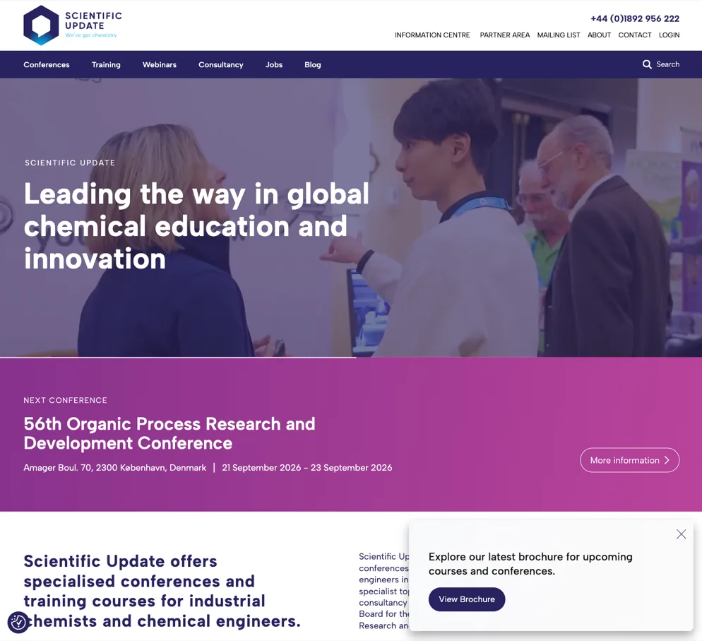 The Scientific Update website
